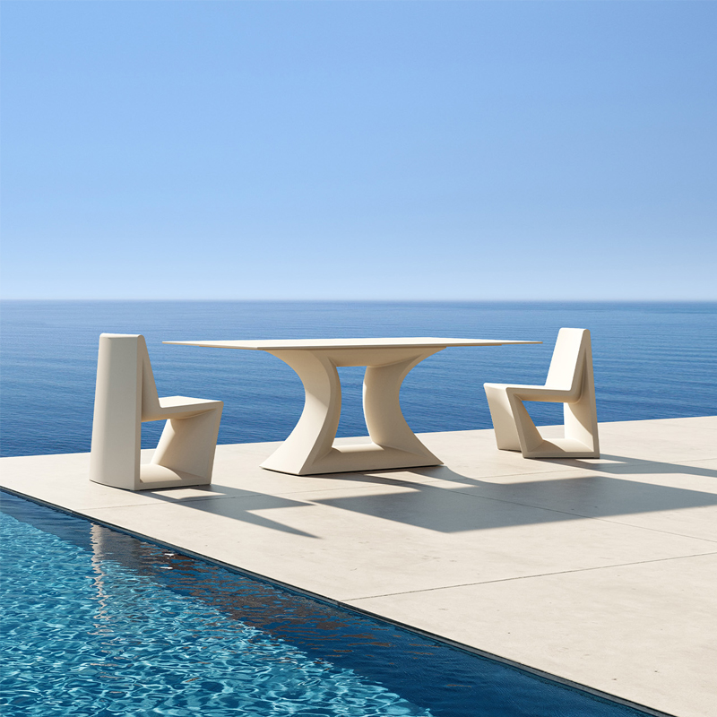 polyethylene resin garden dining tables for sale