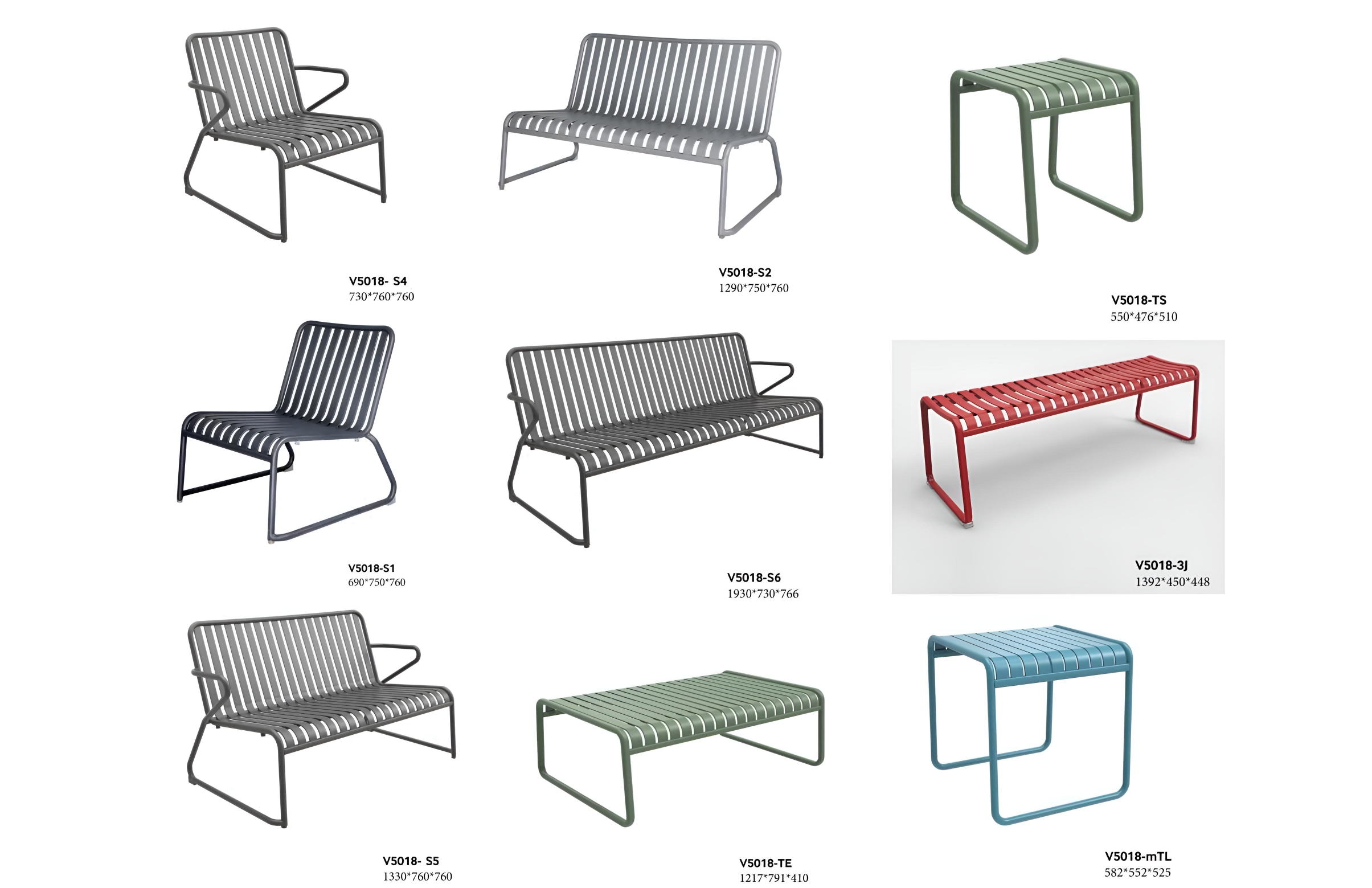 aluminum sofa set (2)