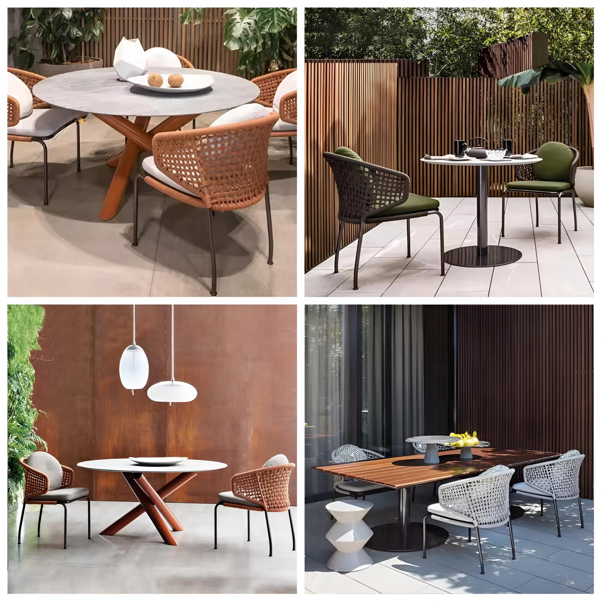 garden table and chairs set (2)