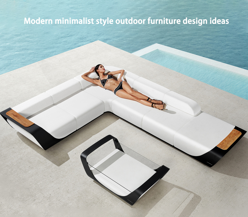 Modern minimalist style outdoor furniture design ideas
