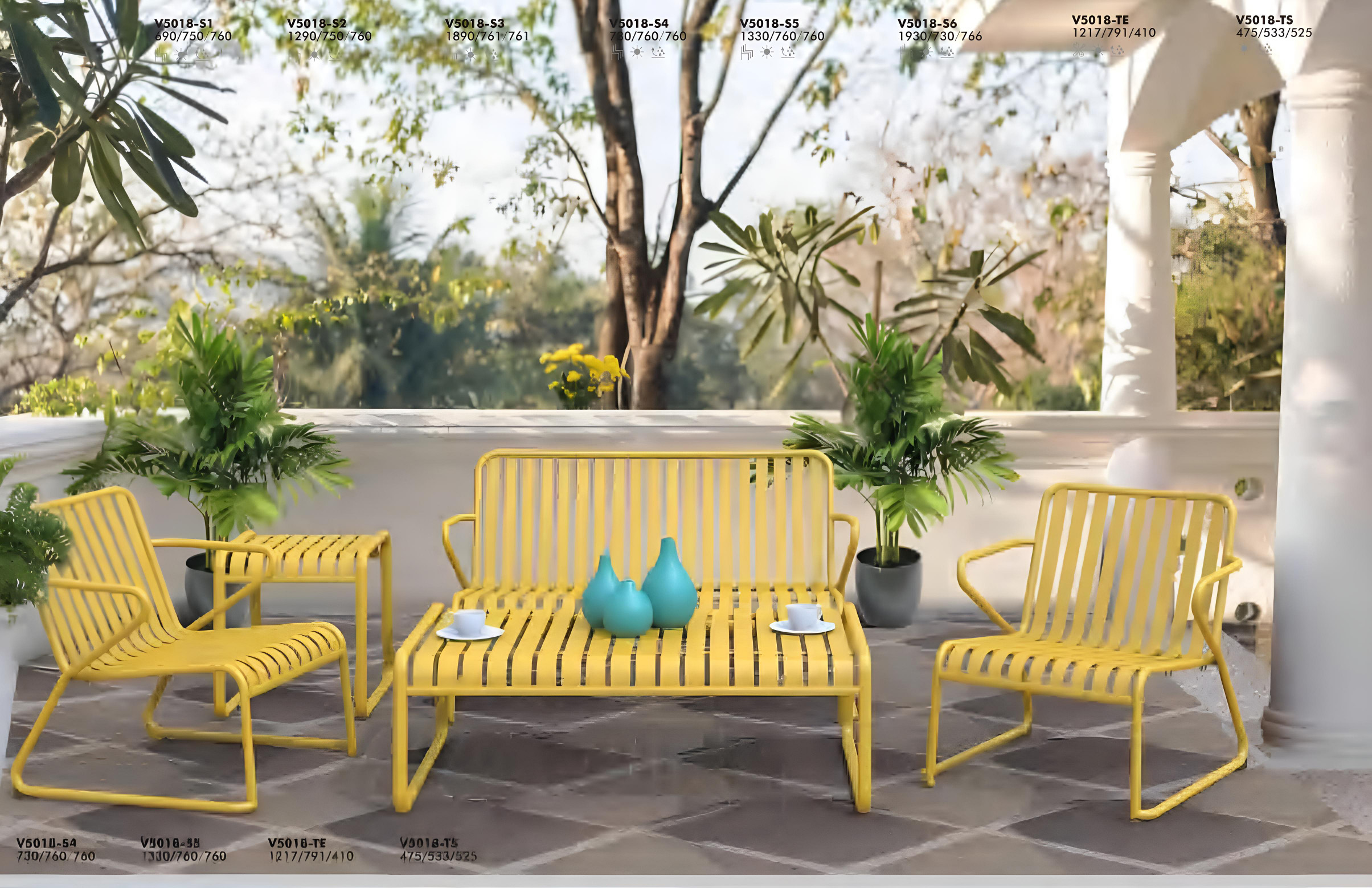 aluminum sofa set (1)