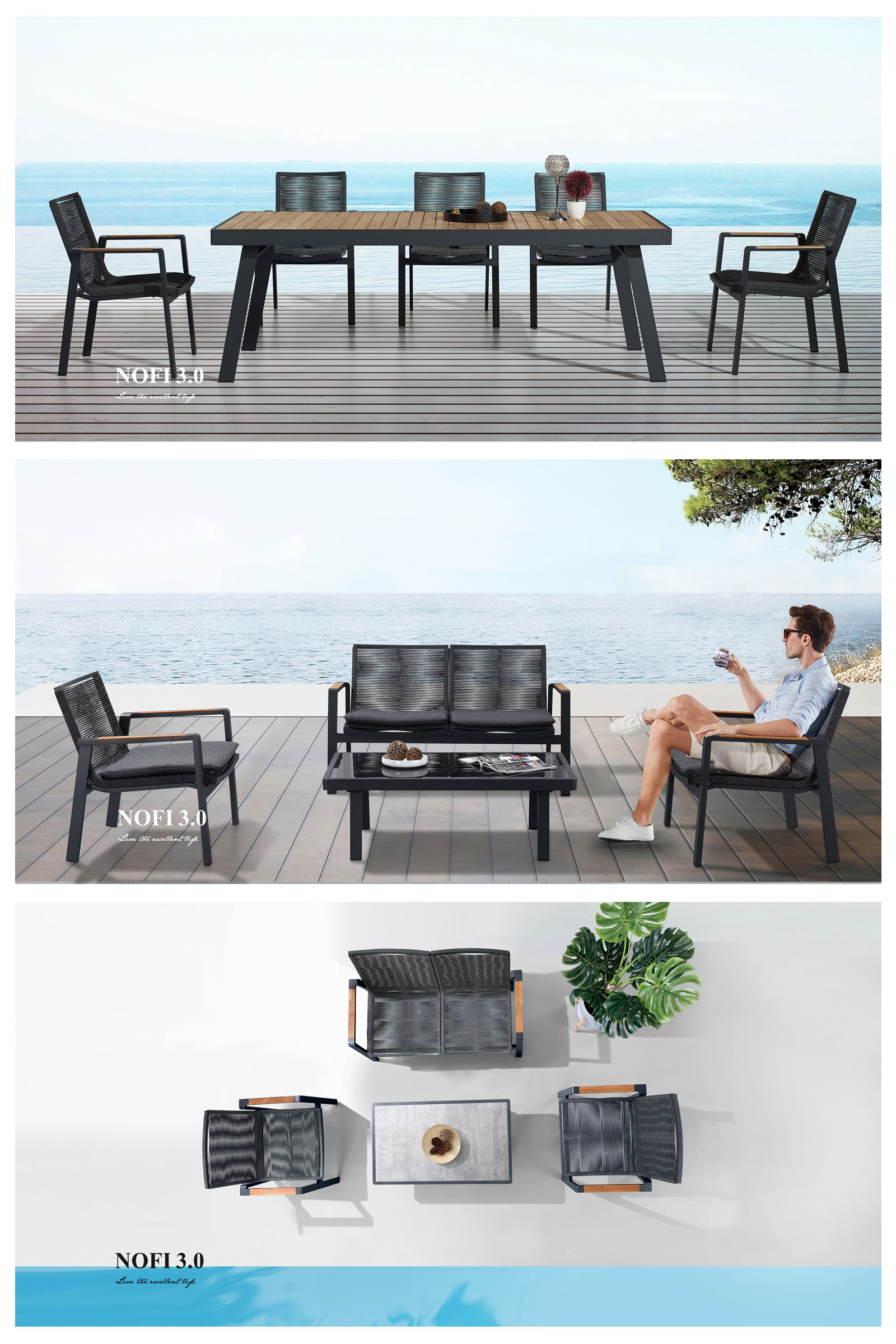 aluminum outdoor dining set