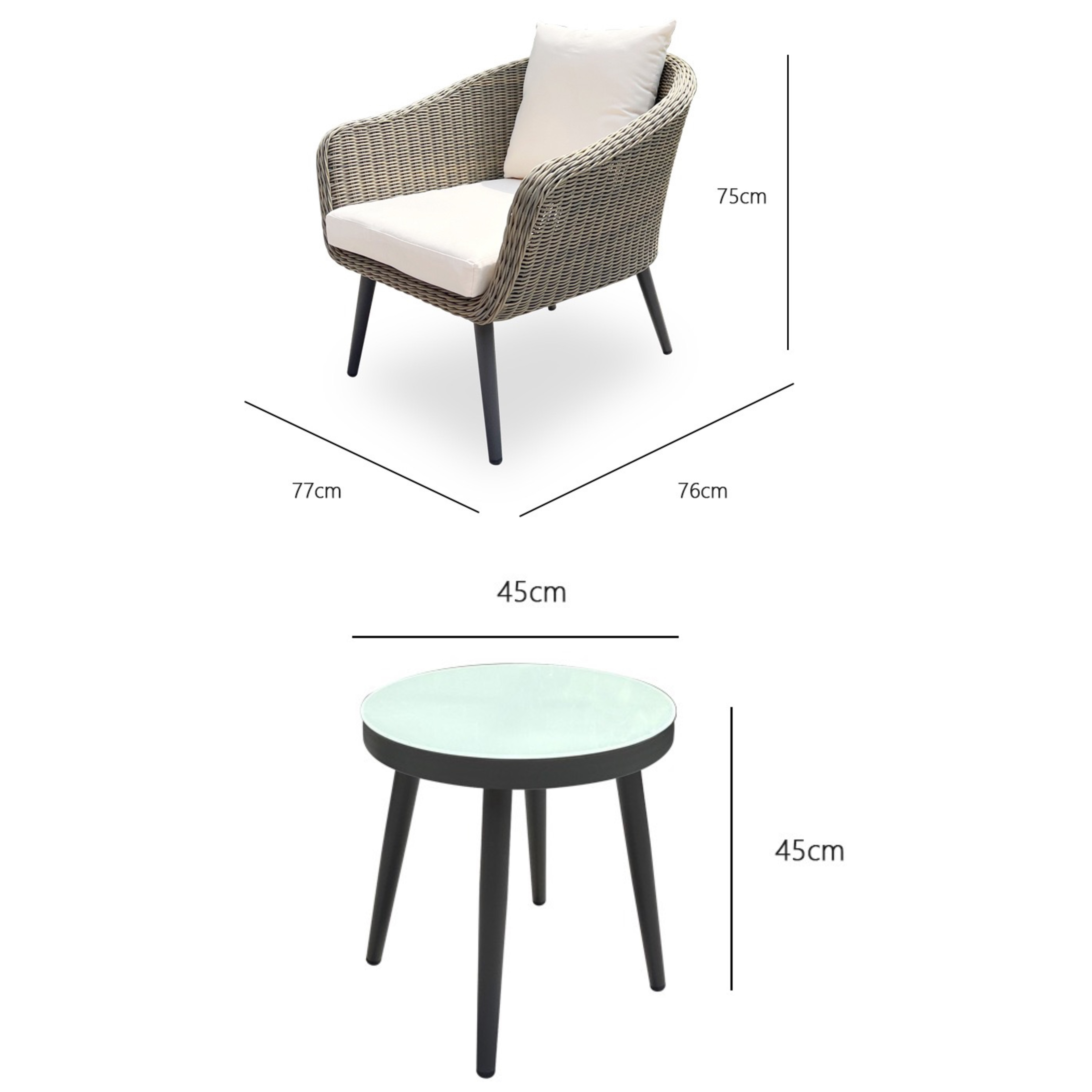 outdoor bistro table and chairs (2)