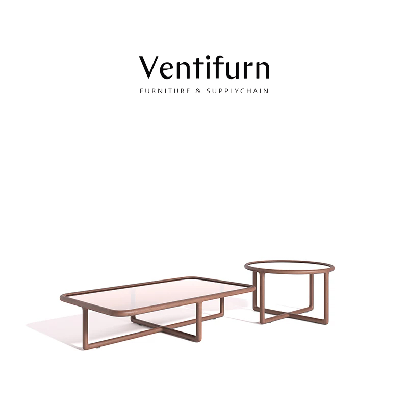 luxurious modern rectangular coffee table with drawer