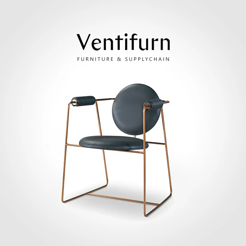 restaurant kitchen leather aluminum dining chairs
