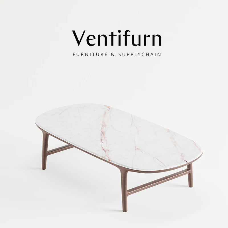 living room oval marble coffee table set