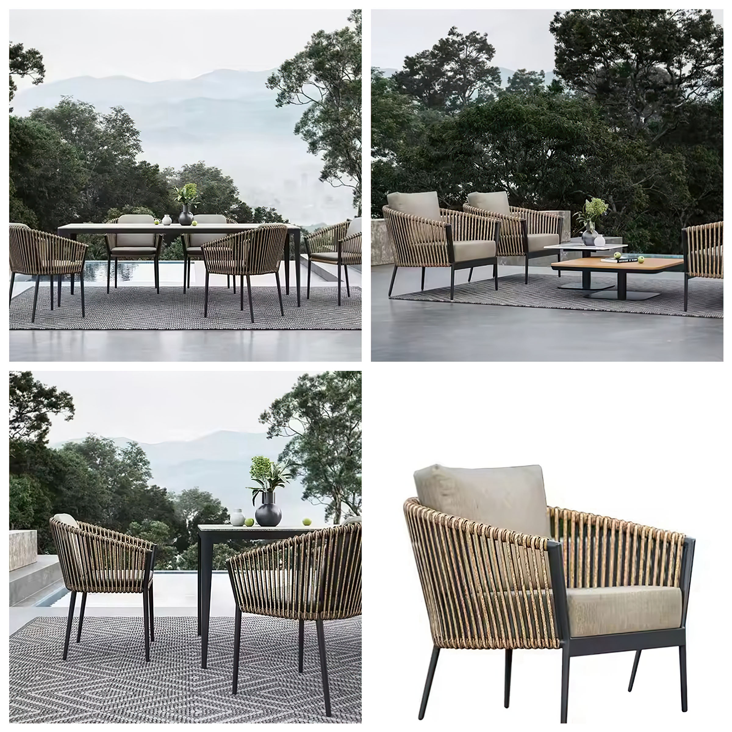 aluminum outdoor dining set