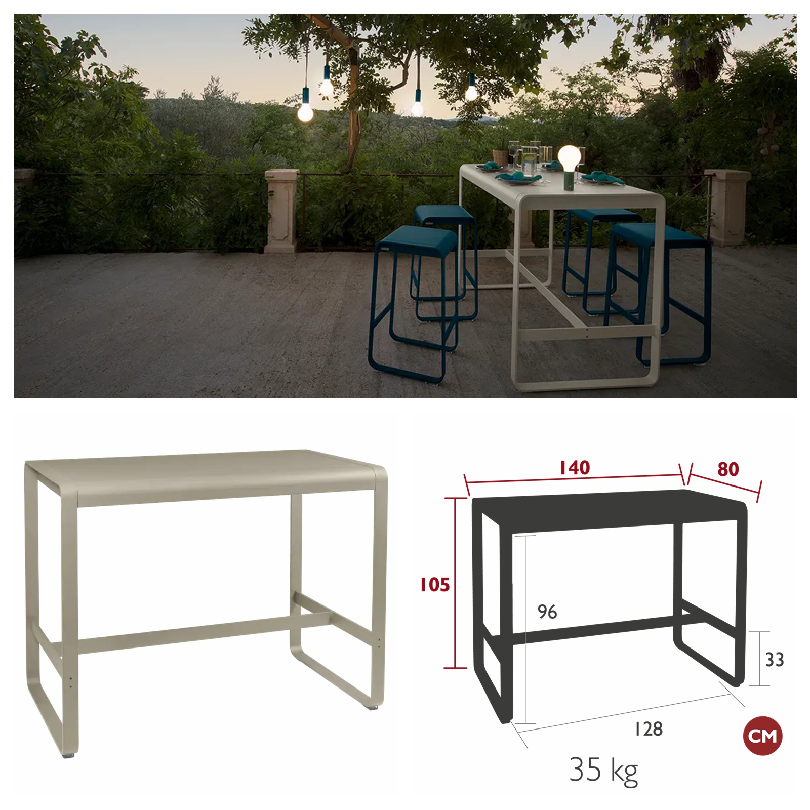 high bar table outdoor