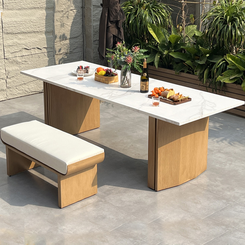 Outside Table Benches Set Garden Dining Set
