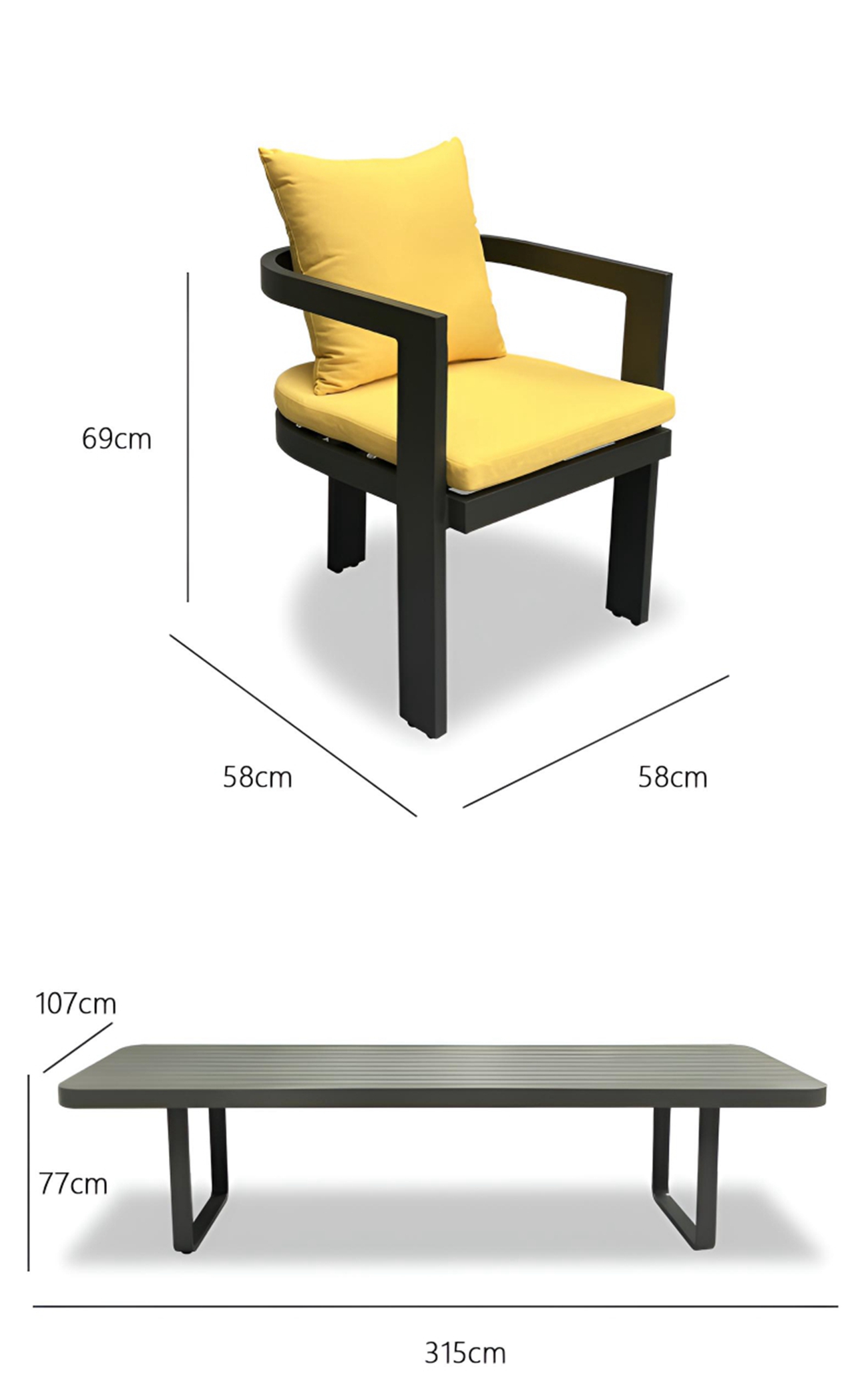 aluminum outdoor dining set (2)