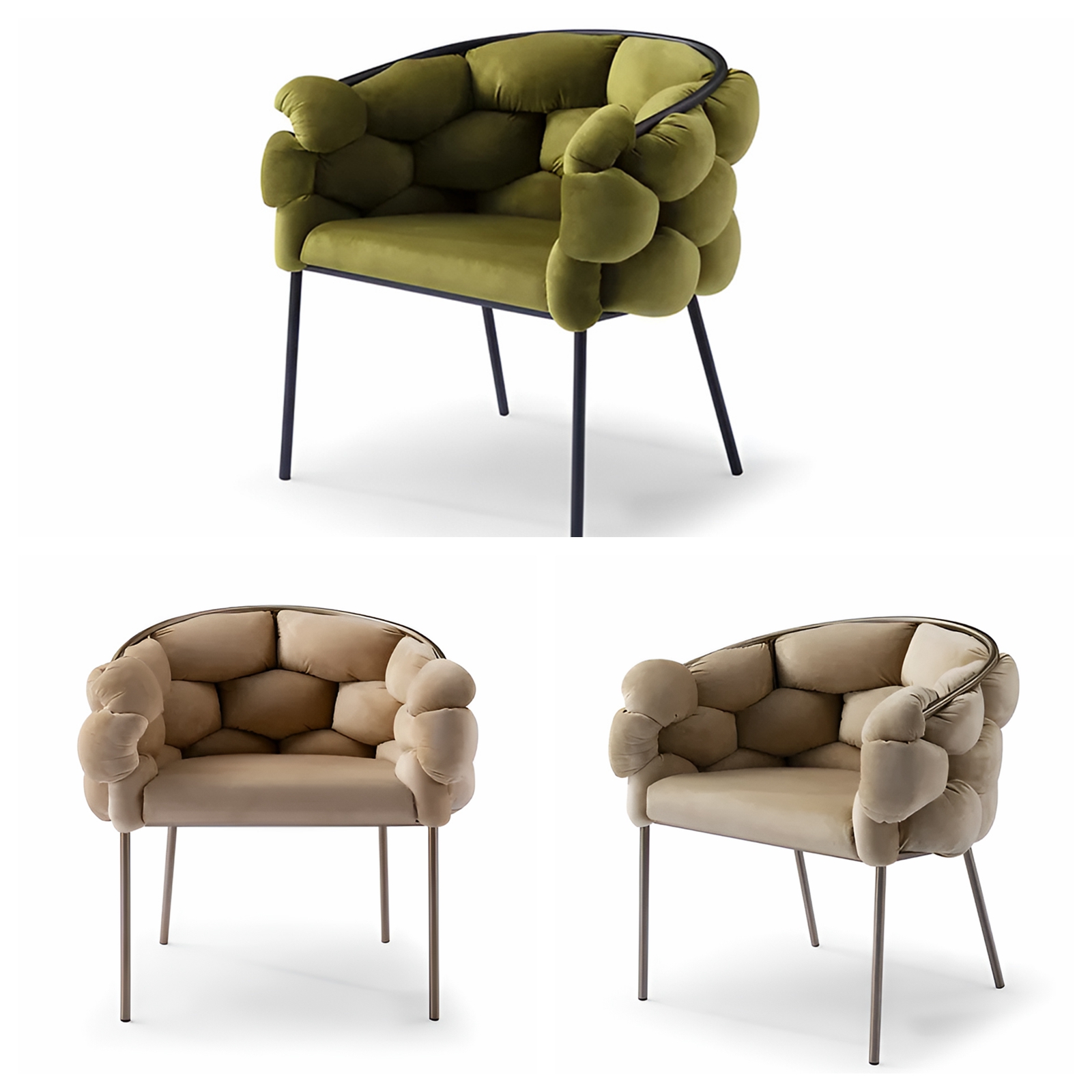 velvet sofa chair