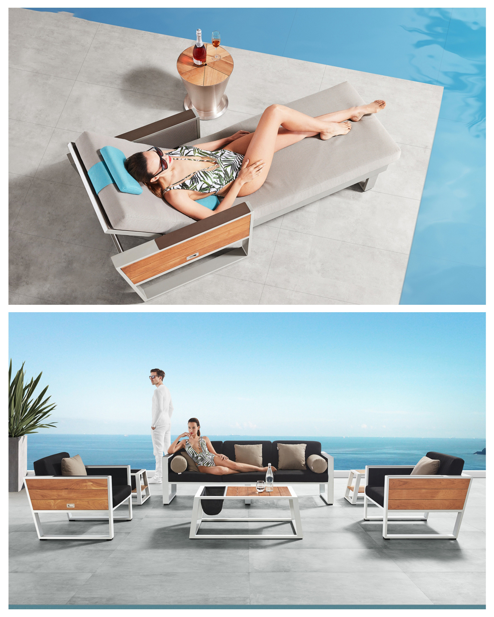 6 seater garden dining set (2)