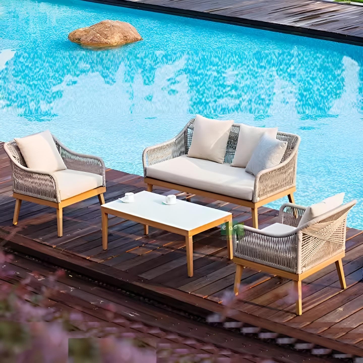 design garden outdoor furniture woven rope sofa set