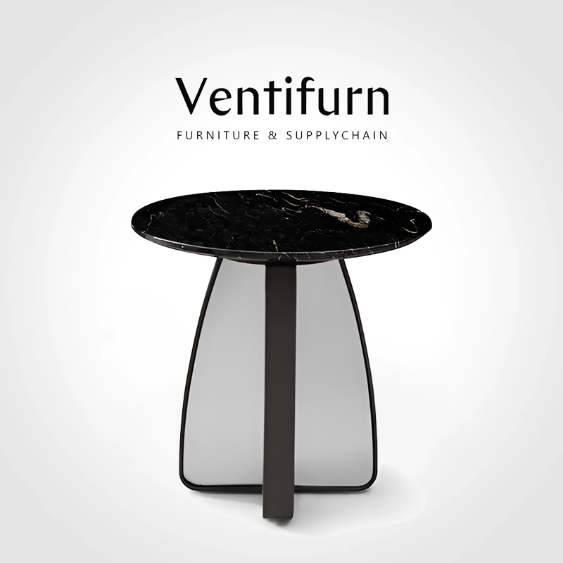 nordic design black marble side table luxury