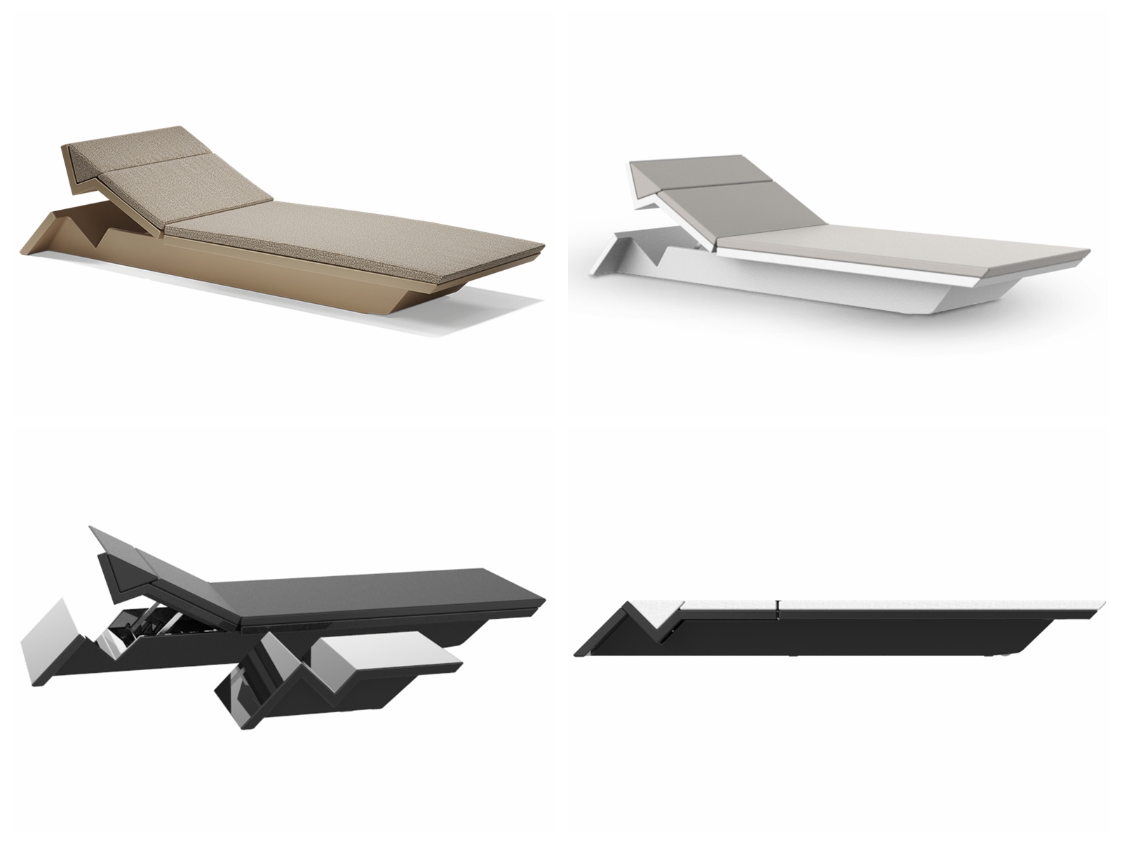 Padded Sun Lounger (2)