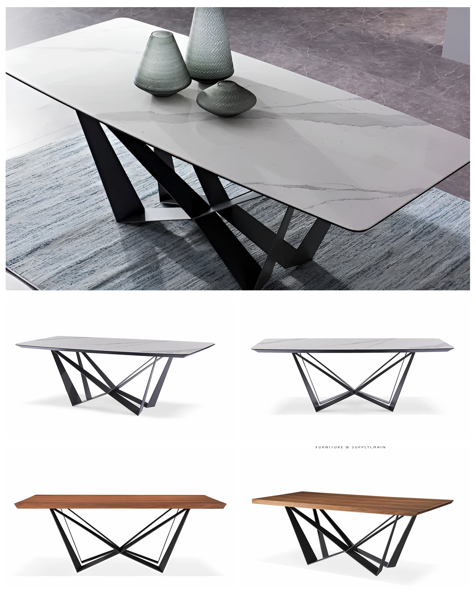 minimalistic dining table