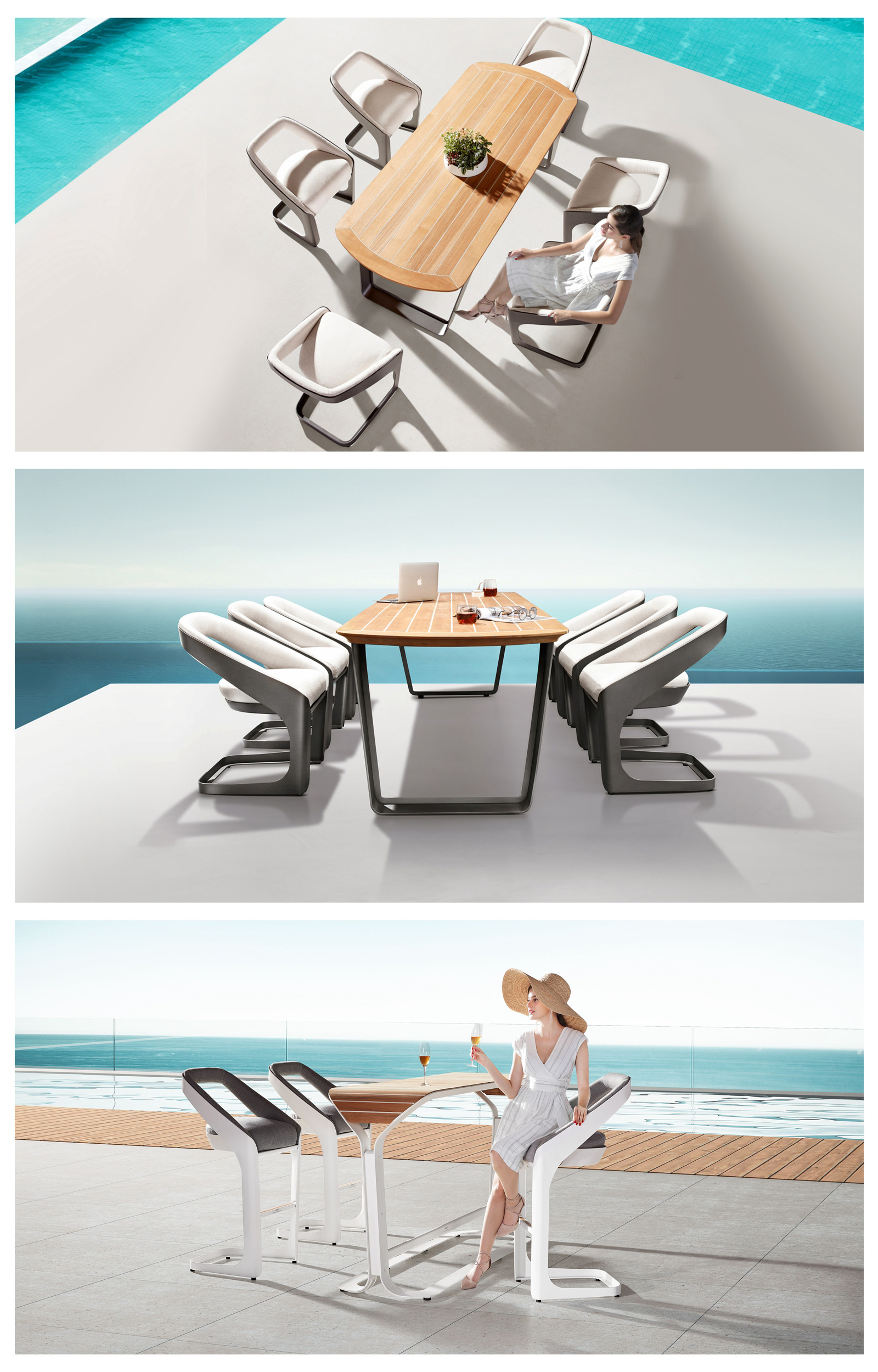 aluminum outdoor dining table