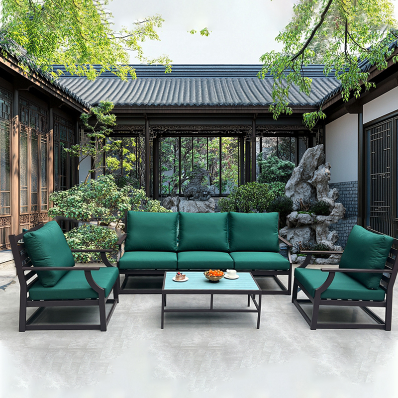 vintage retro patio aluminium garden furniture outdoor set