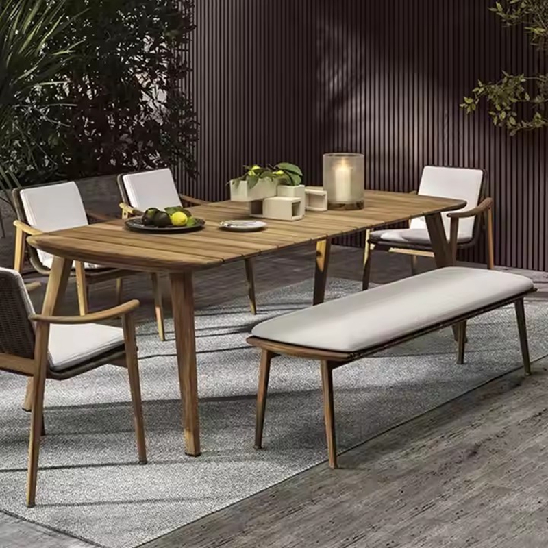 rectangle cheap long outdoor tables set for sale