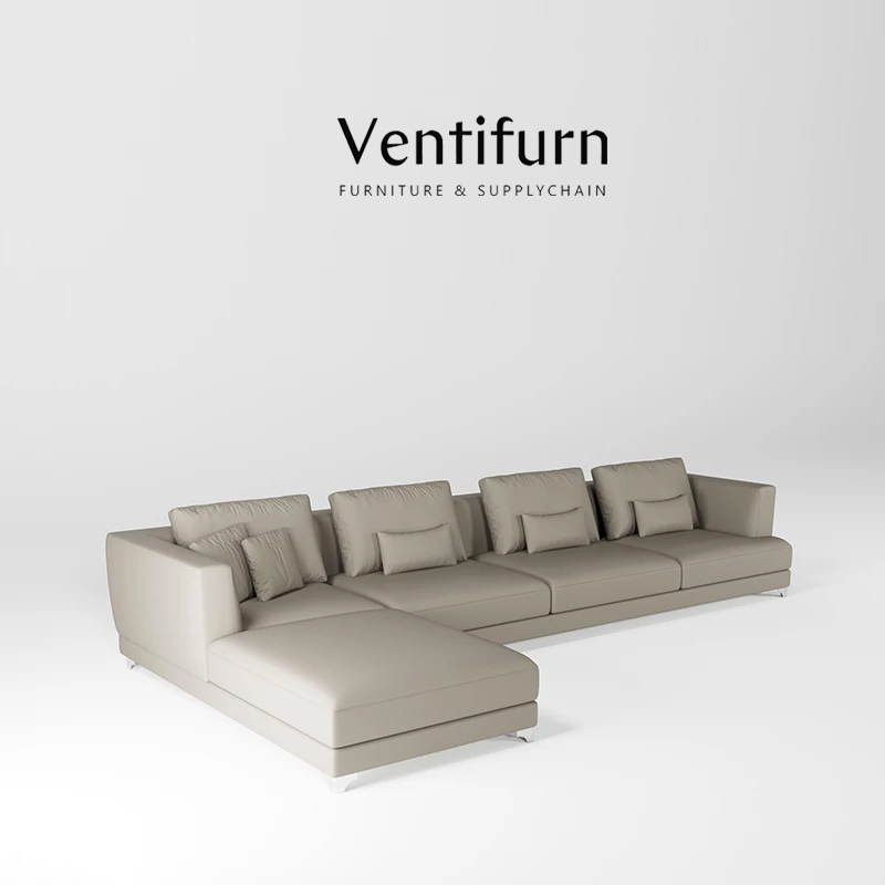 luxury european leather living room sofa set