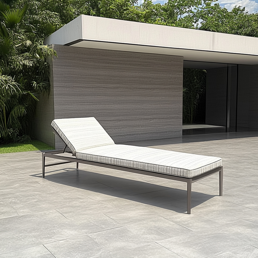 Morden Beach Outdoor Adjustable Aluminium Sun Loungers