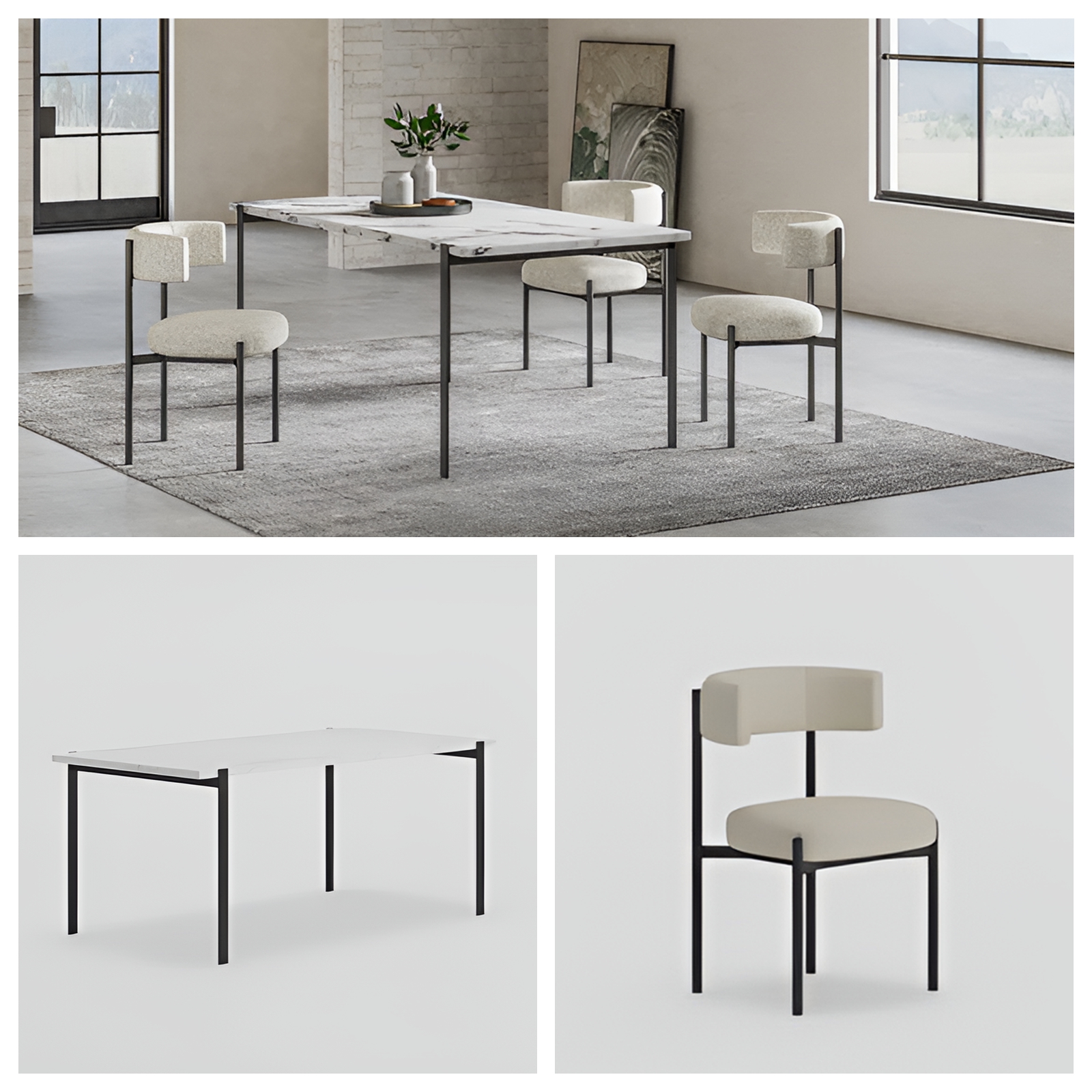 dining table marble