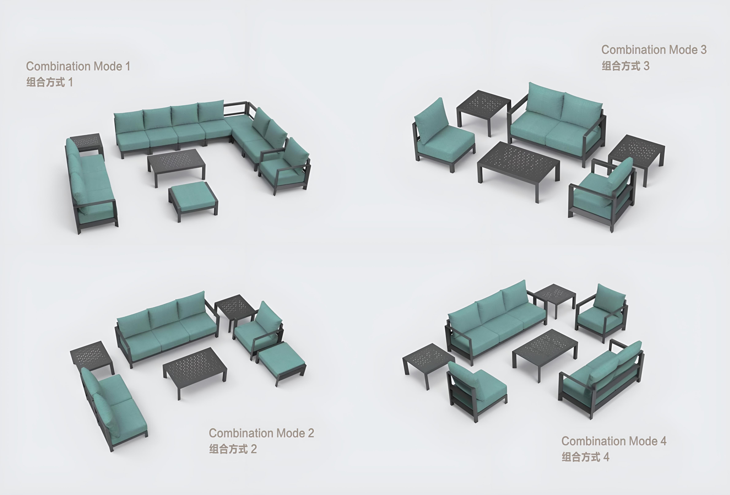 aluminium sofa outdoor (5)