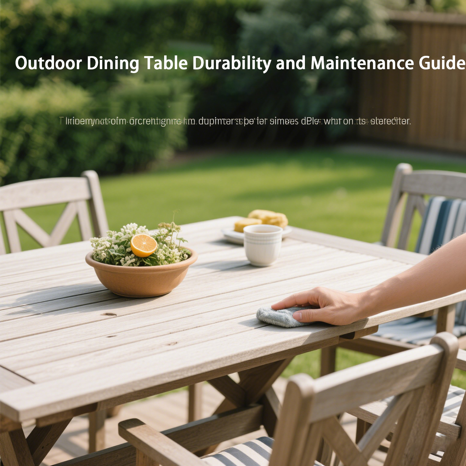 Outdoor Dining Table Durability and Maintenance Guide