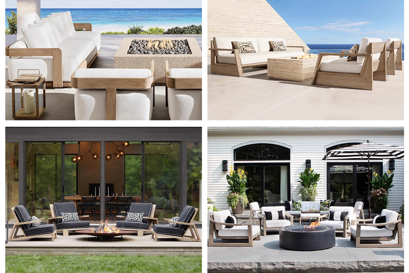 How to arrange patio furniture with a fire pit