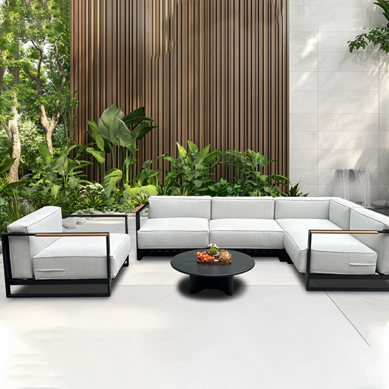 china white waterproof garden furniture aluminium