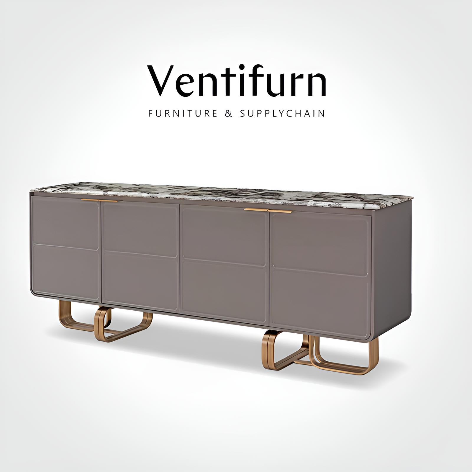 living room furniture marble top sideboard table luxury