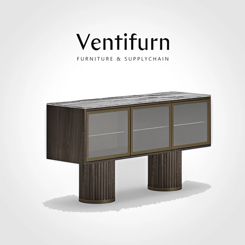 modern luxury home furniture sideboard buffet marble top