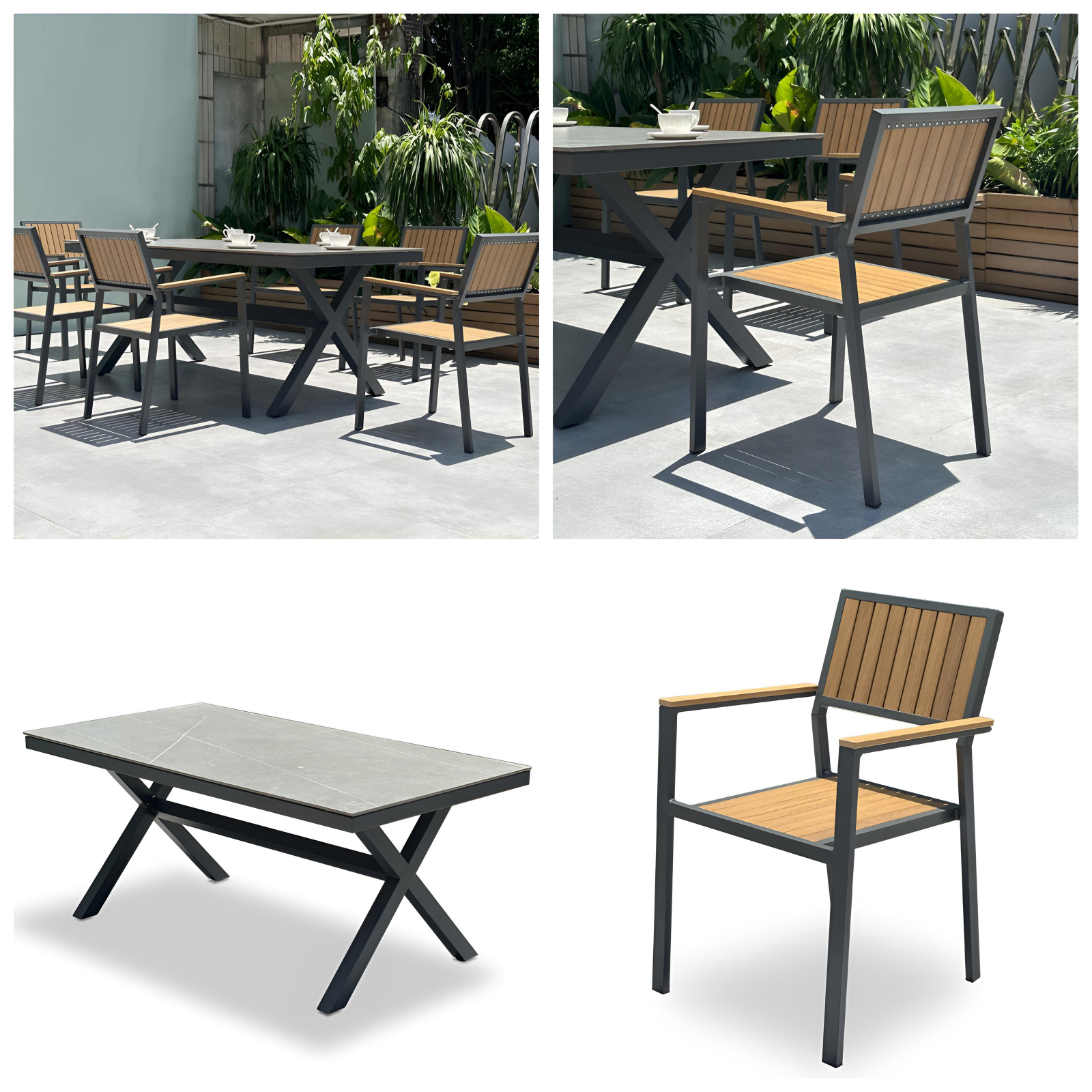 outdoor patio table and chairs (2)
