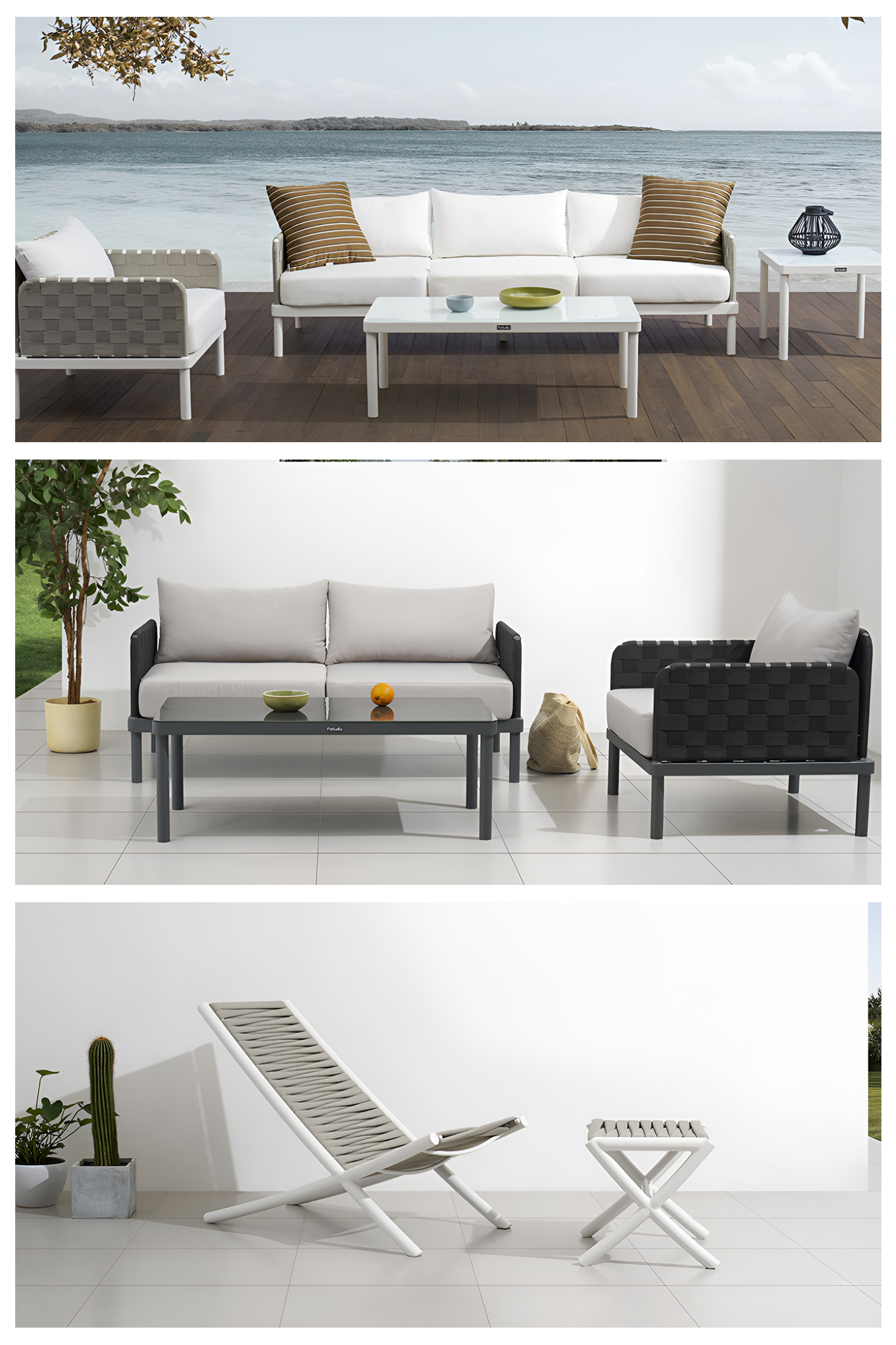 aluminium outdoor sofa