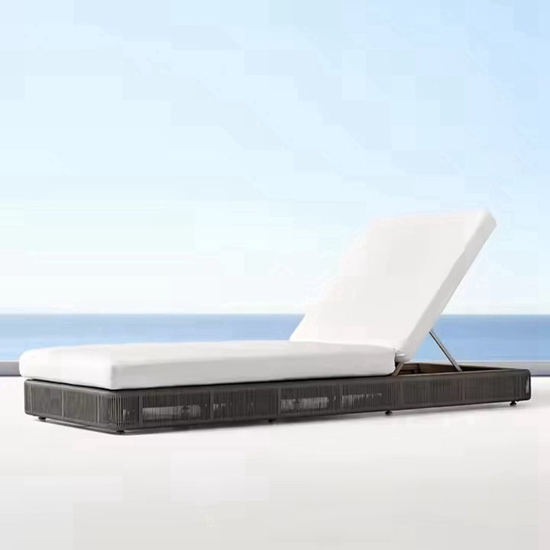 Aluminium Beach Wicker Swimming Pool Sun Lounger