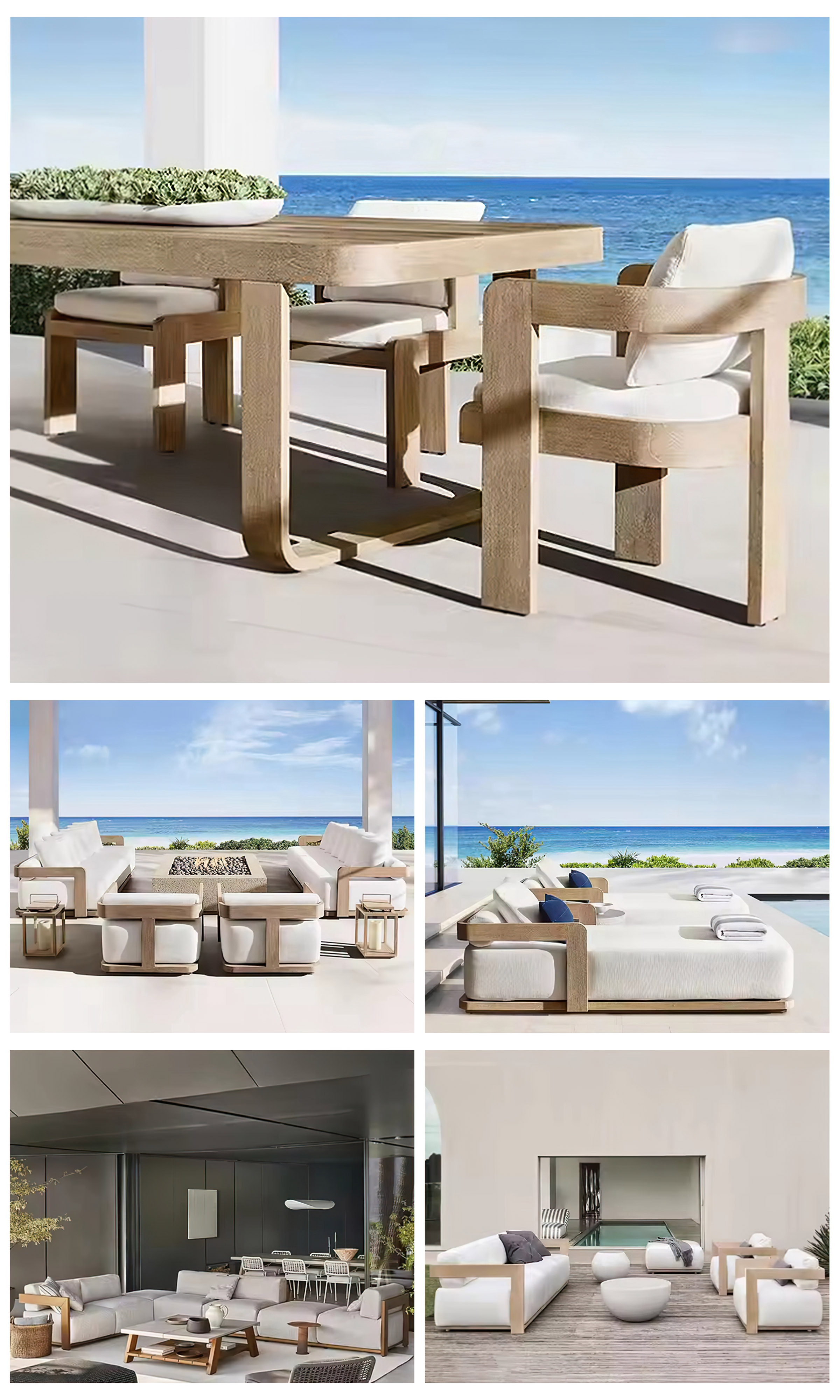 modern outdoor dining table