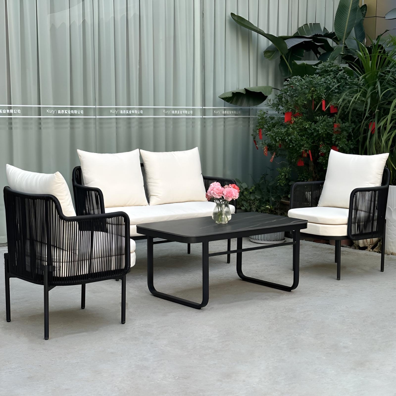 modern black yard outdoor furniture patio