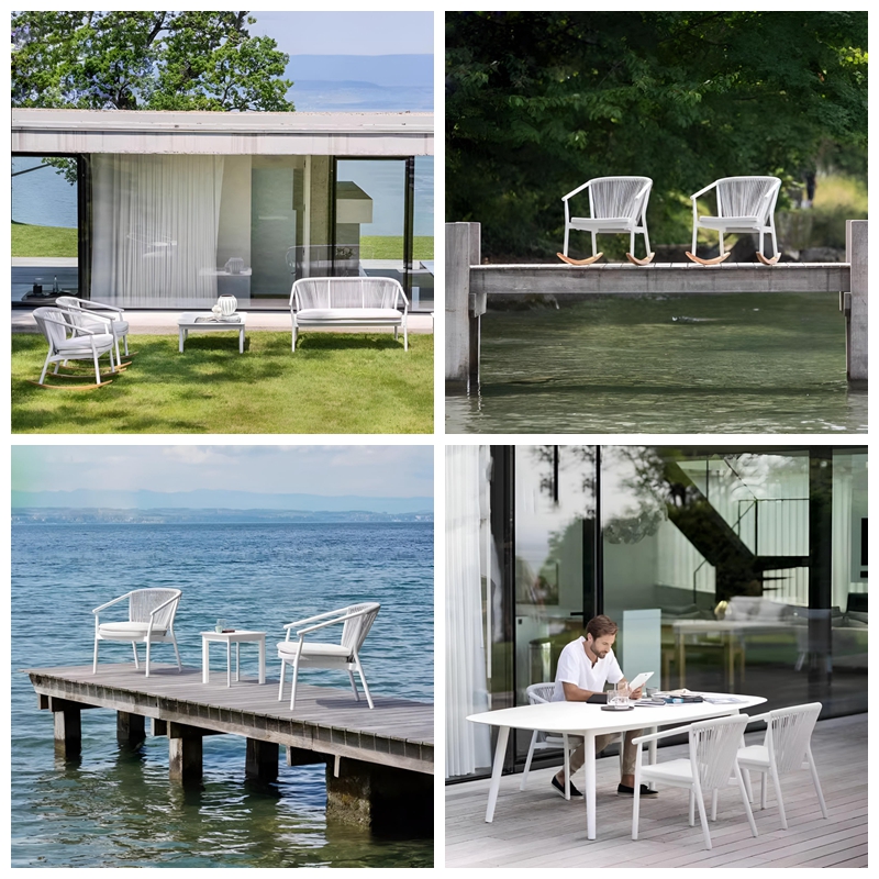 Layout and design of small-sized outdoor furniture