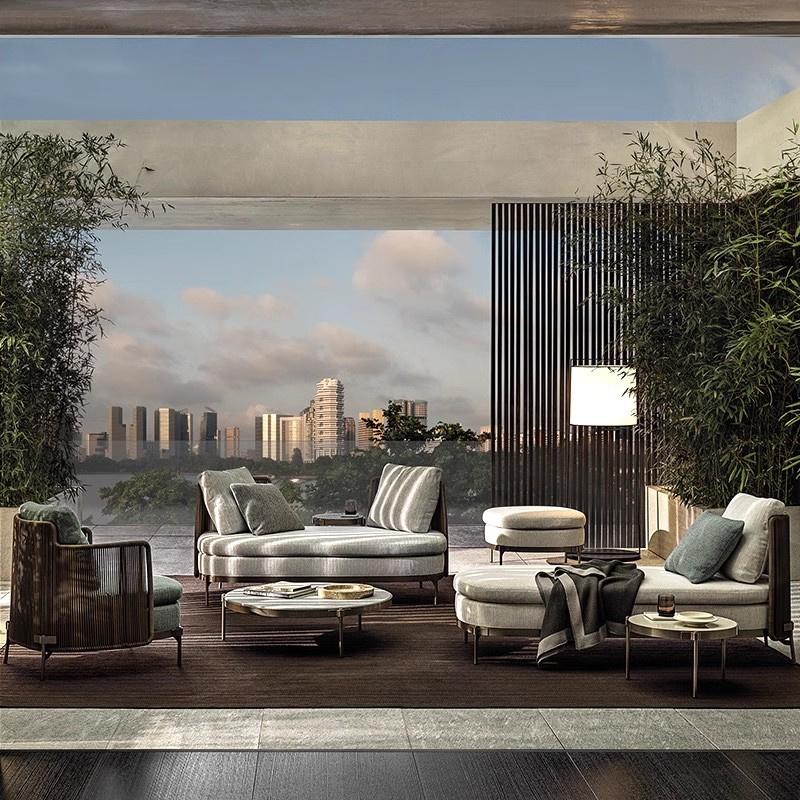 Commercial Sectional Patio Outdoor Rattan Garden Furniture Sale