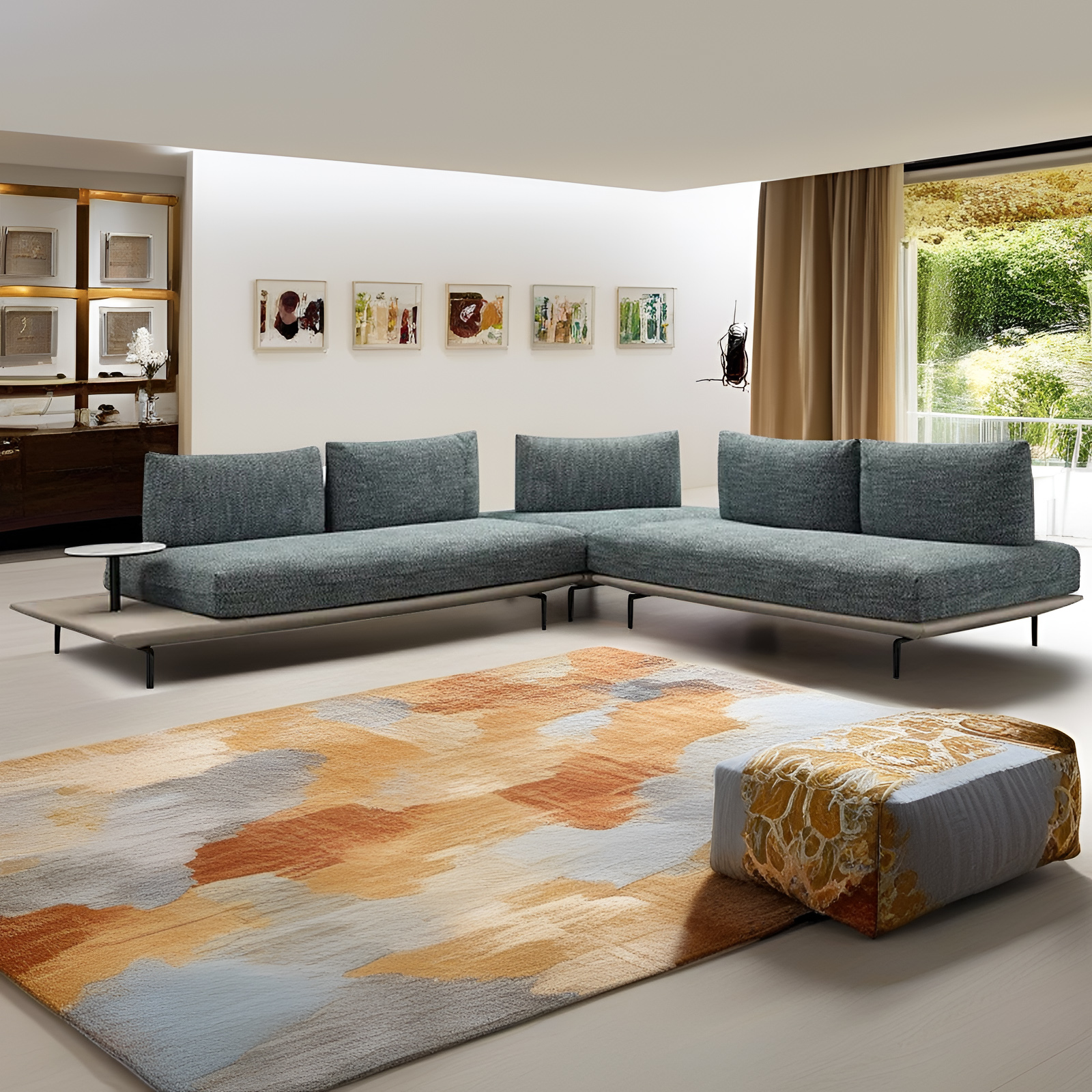 corner modular sectional sofa for living room